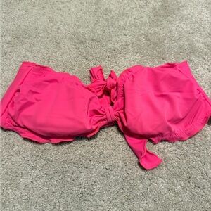 Hot Pink Bandeau Bikini Top